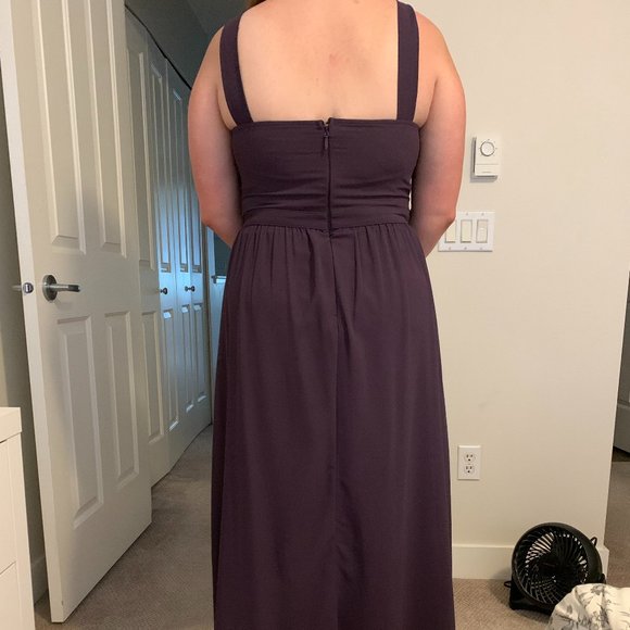 Lulu's Purple Halter Prom Dress - Picture 2 of 4
